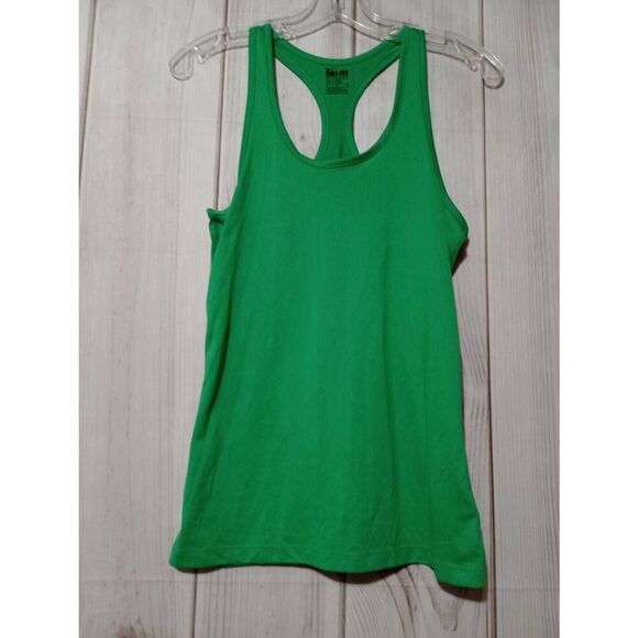 Nike Shirt‎ Ladies Small Green Razorback Tank Dri-Fit - Picture 1 of 6
